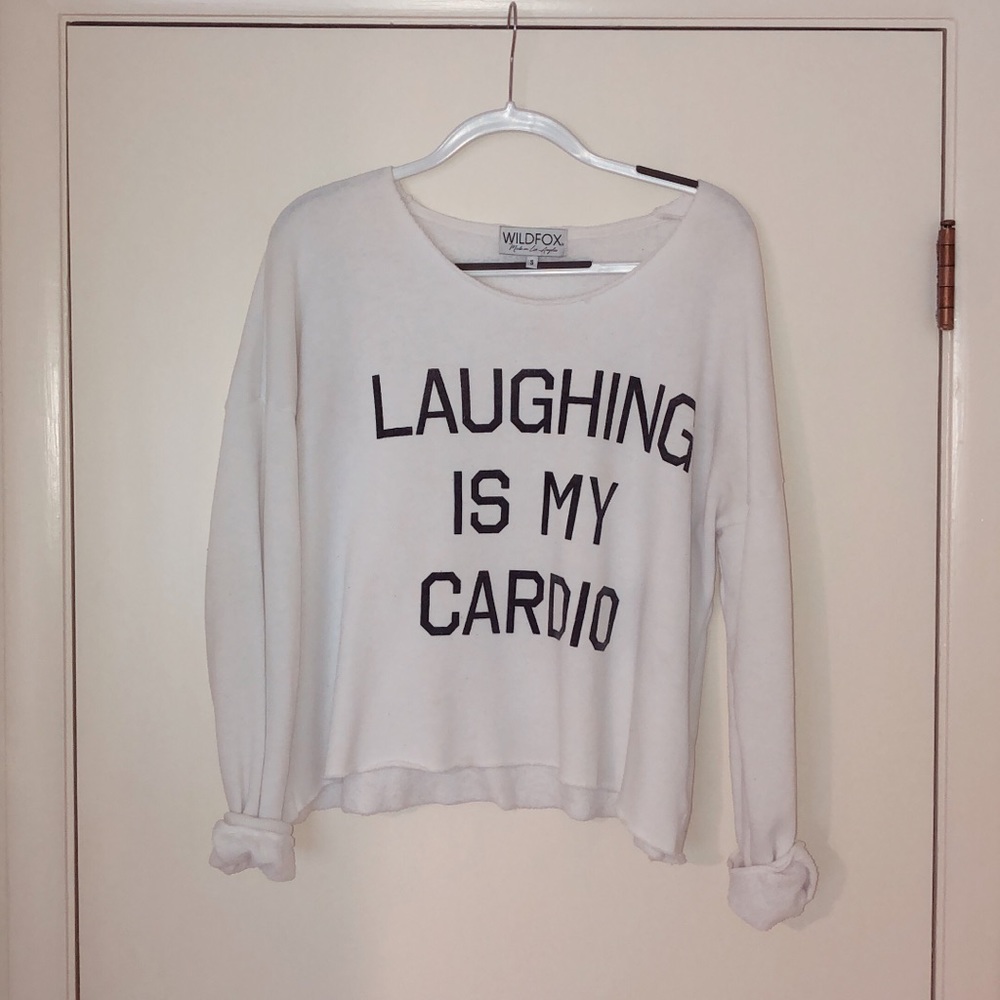 WILDFOX laughing is my cardio top